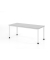 Schreibtisch VHS, manuell h&ouml;henverstellbar, 81cm (H), 180x80cm (BxT), grau / wei&szlig;