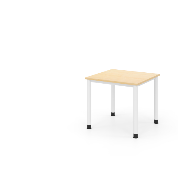 4032062335536 - Schreibtisch VHS manuell höhenverstellbar 81cm (H) ahorn   weiß 4032062335536 Hammerbacher