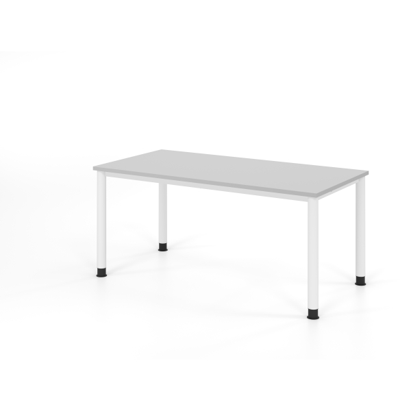 4032062335574 - Schreibtisch VHS manuell höhenverstellbar 81cm (H) 160x80cm (BxT) Grau   weiß 4032062335574 Hammerbacher
