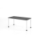 Schreibtisch VHS, manuell h&ouml;henverstellbar, 81cm (H), 160x80cm (BxT), graphit / wei&szlig;