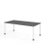 Schreibtisch VHS, manuell h&ouml;henverstellbar, 81cm (H), 200x100cm (BxT), graphit / wei&szlig;