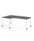 Schreibtisch VHS, manuell h&ouml;henverstellbar, 81cm (H), 200x120cm (BxT), graphit / wei&szlig;