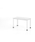 Schreibtisch VHS, manuell h&ouml;henverstellbar, 81cm (H), 120x67,2cm (BxT), wei&szlig; / wei&szlig;