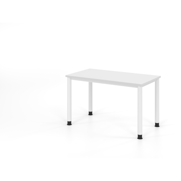 4032062335703 - Schreibtisch VHS manuell höhenverstellbar 81cm (H) 120x672cm (BxT) Weiß   weiß 4032062335703 Hammerbacher