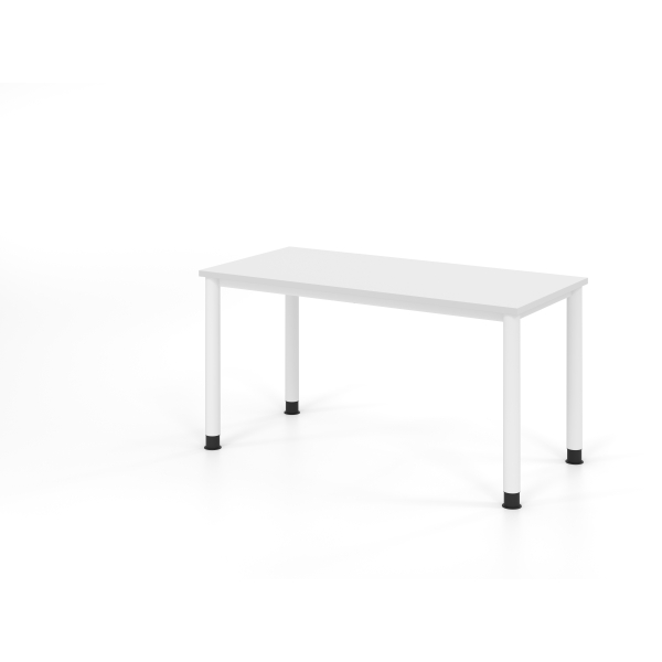 4032062335710 - Schreibtisch VHS manuell höhenverstellbar 81cm (H) 140x672cm (BxT) Weiß   weiß 4032062335710 Hammerbacher