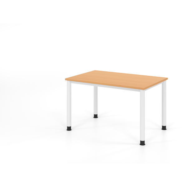 4032062335789 - Schreibtisch VHS manuell höhenverstellbar 81cm (H) buche   weiß 4032062335789 Hammerbacher