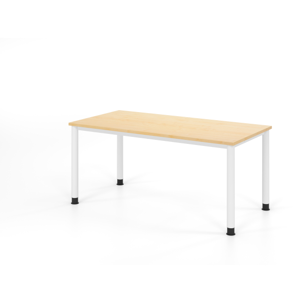 4032062335796 - Schreibtisch VHS manuell höhenverstellbar 81cm (H) ahorn   weiß 4032062335796 Hammerbacher