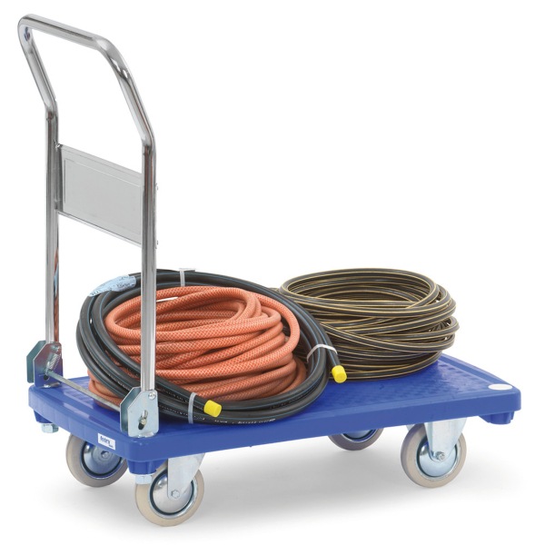 4017976031309 - Fetra - Kunststoffplattenwagen mit klappbarem Rohrschiebebügel