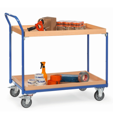 Tischwagen +2K&auml;sten 810x470mm