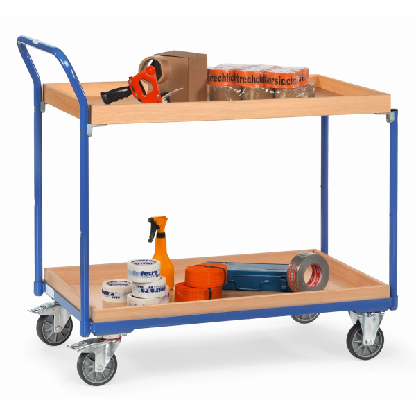 4017976037608 - Fetra 3760 Tischwagen Stahl pulverbeschichtet Traglast (max) 250 kg Brillantblau (RAL 5007)