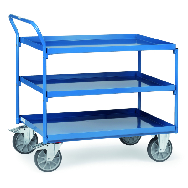 4017976049304 - Fetra Schiebebügel senkrecht 4930 Tischwagen Stahl pulverbeschichtet Traglast (max) 400 kg Brillantblau (RAL 5007)