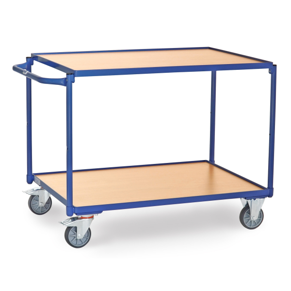 4017976229447 - Fetra - Tischwagen mit Holzwerkstoffplatten 2 Etagen 1171x711x830mm Außenmaße