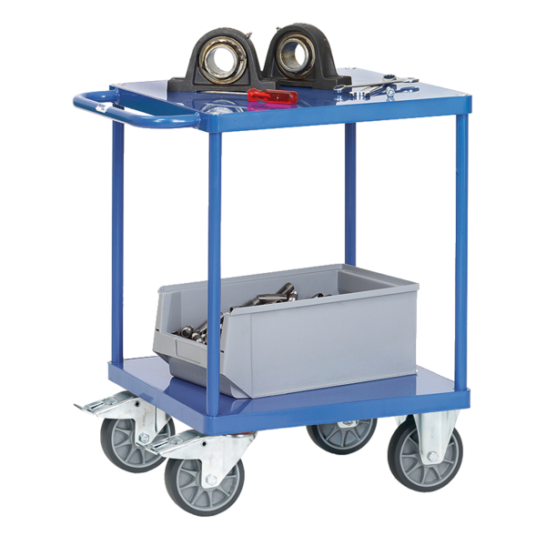 4017976249629 - Tischwagen Stahlblech 2Plattformen 700x700mm 4017976249629 fetra