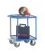 Tischwagen Stahlblech 2Wannen 700x700mm