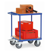 Tischwagen Holz 2Plattformen 700x700mm