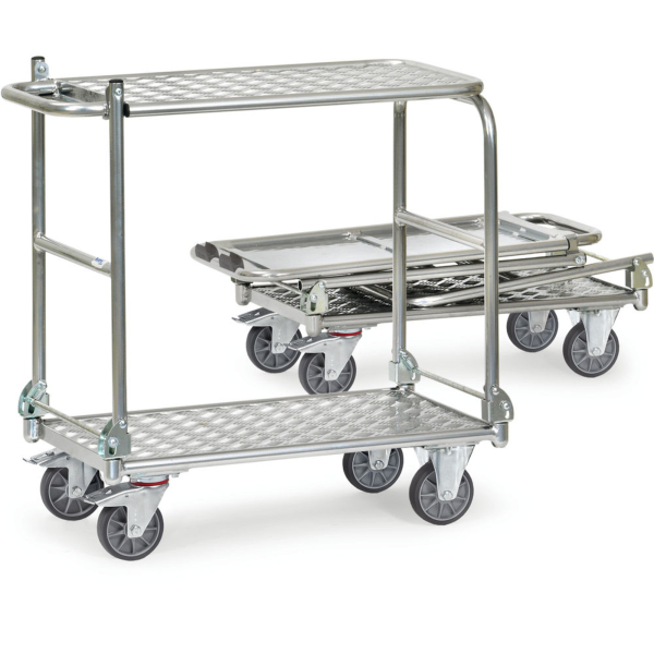 4017976711812 - Klappwagen Aluplattform klappbar 900x600mm Ladefläche KW15 - Fetra