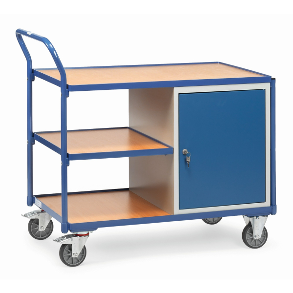 4017976011523 - Tischwagen 3Ladeflächen +Schrank 1000x600mm 4017976011523 fetra