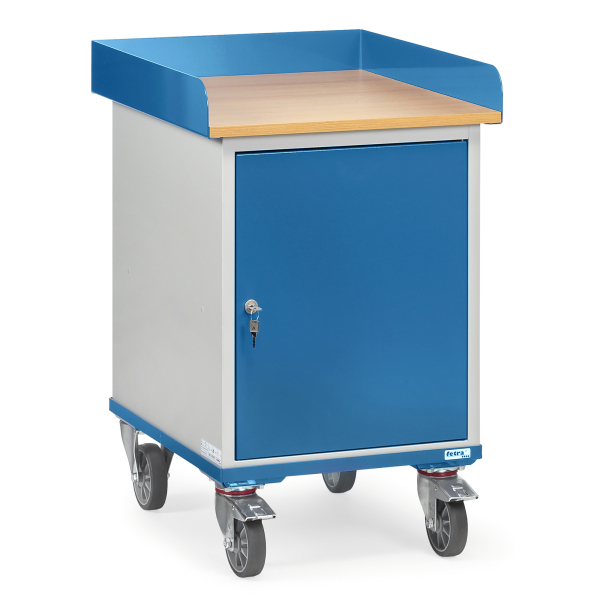 4017976024455 - Fetra fetra 2445 Tisch- und Schrankwagen Stahl pulverbeschichtet Traglast (max) 150 kg Brillantblau (RAL 5007)