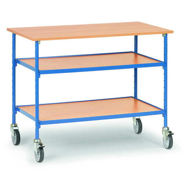 4017976058627 - Fetra Hauptartikel 5862 Rolltisch Stahl pulverbeschichtet Traglast (max) 150 kg Brillantblau (RAL 5007)