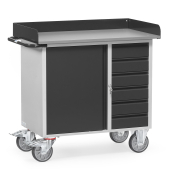 Werkstattwagen T&uuml;r +6Sch&uuml;be +Abrollband