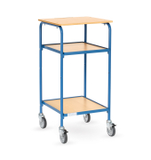 Stehpult, , rechteckig, buche / blau