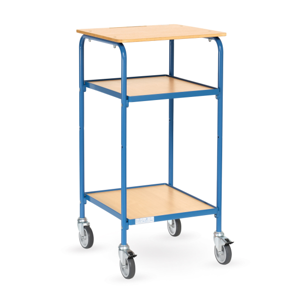 4017976558332 - fetra® Rollpult 4 Lenkrollen 2 variable Ablageböden Schreibfläche 605 x 591 mm