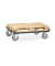 Paletten-Fahrgestell TPE-R&auml;der 1210x282x810mm