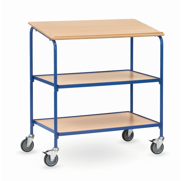 4017976658377 - Fetra - Rollpult breit mit Schreibfläche und 2 Ablageböden