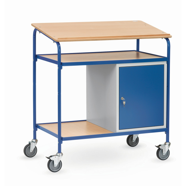 4017976658384 - Fetra - Rollpult breit mit Schreibfläche und Stahlschrank