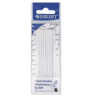 Kugelschreibermine X20 M sw 10St