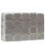 Falthandt&uuml;cher Standard 416608, 24,5x23cm, 1-lagig, Zickzack (V-Falz), natur, Recyclingpapier