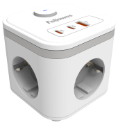 Steckdosenw&uuml;rfel 100137168 Power Cube, 2m, wei&szlig;