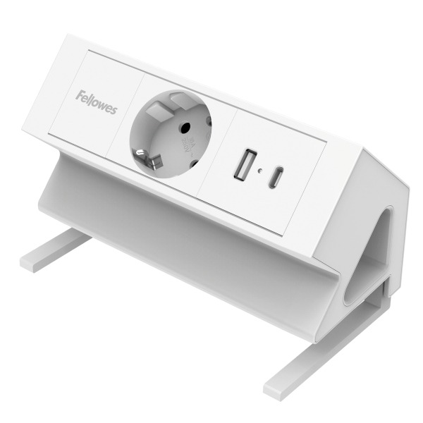 0043859806720 - Strommodul Schreibtisch 1xSteckdoseUSB-AUSB-C wei
