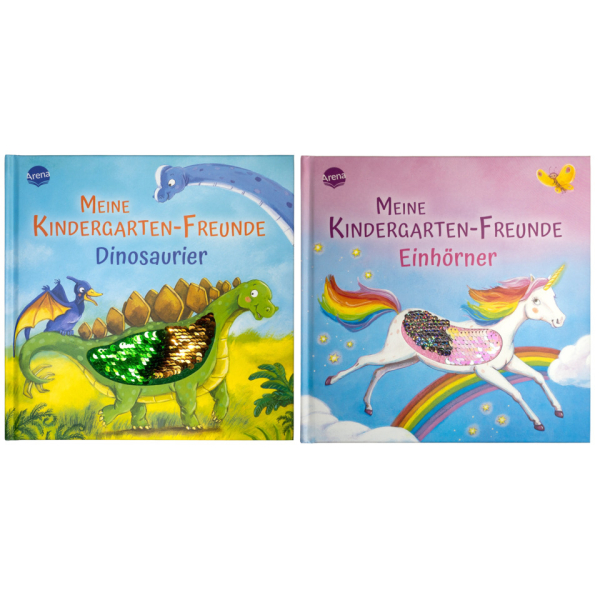 4 Stück Arena Freundebuch Meine Kindergarten-Freunde 9783401720579 Arena