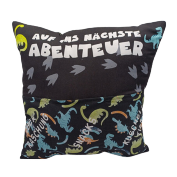 3 Stück HERGO Kissen mit Fächer Dino 4250237372364 HERGO
