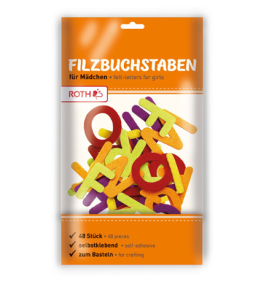 Filzbuchstaben Sortierung M&auml;dchen