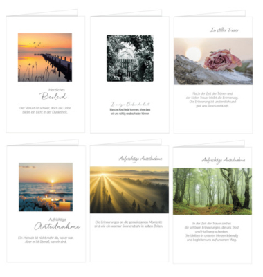 Trauerkarte  sortiert