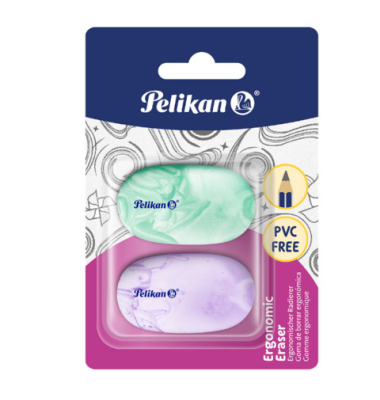 Radierer 2ST ergonomisch sortiert