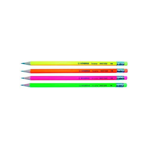12 Stück Stabilo Bleistift, 4907/HB-56, Härte HB, gelb 8595147801112 Stabilo
