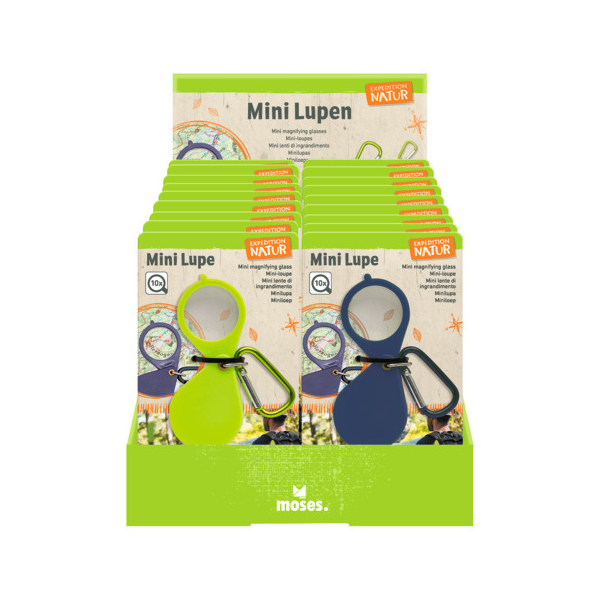 18 Stück Moses Mini Lupe 10x Expedition Natur 4033477099068 Moses