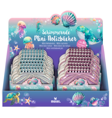 Mini - Notizbuch Schimmerndes