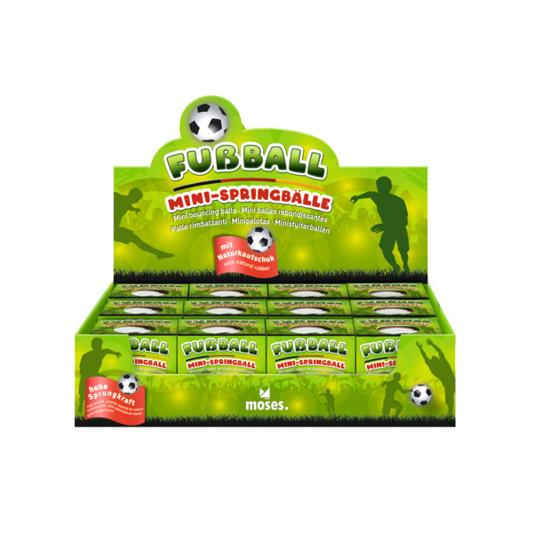 12 Stück Moses Mini-Springball  Fußball 4033477304384 Moses