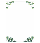 Briefpapier DP679, gr&uuml;n, Eukalyptus, 90g