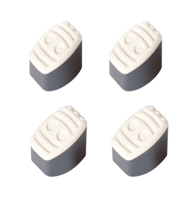 Zubeh&ouml;r Fu&szlig;Set 4ST schwarz