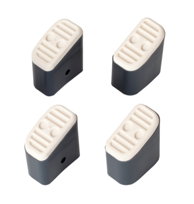 Zubeh&ouml;r Fu&szlig;Set 4ST dunkelgrau