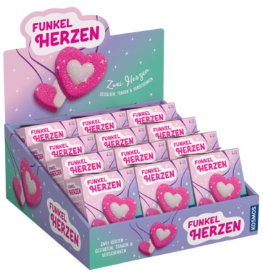 Display Funkel-Herzen 12 Ex.