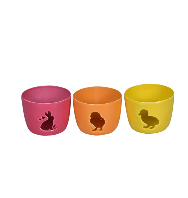 Windlicht Ostern Eisen sortiert