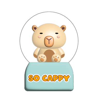 Schneekugel Capybara