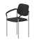 Besucherstuhl STYL ARM, anthrazit / chrom, 4-Fu&szlig;-Gestell