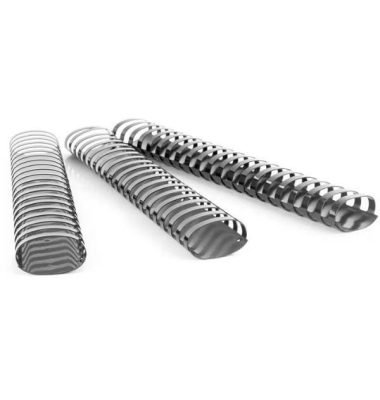 Plastikbinder&uuml;cken 5350102, US-Teilung, 21 Ringe auf A4, schwarz, 45mm